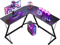 L Shaped Gaming Desk,120×120 Cm, Black