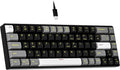 GM681 Wired Mechanical Keyboard,60% Gaming Keyboard,Led Backlit | Wired Mechanical Keyboard,60% Gaming Keyboard,Led Backlit,Compact,Usb,Ergonomic,Mini,Office,Pc,Laptop,Qwerty,Red Switches