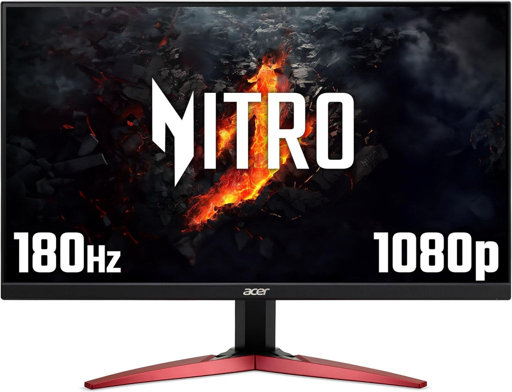 Nitro KG241YS3 24 Inch Full HD (1920 X 1080) Gaming Monitor - 180Hz, 4Ms, VA Panel, Freesync Premium, 72% NTSC, HDR10, Speakers, Displayport, HDMI