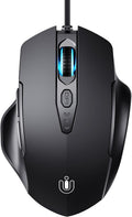 Wired Mouse, 6 Programmable Buttons, Ergonomic Wired Gaming Mouse