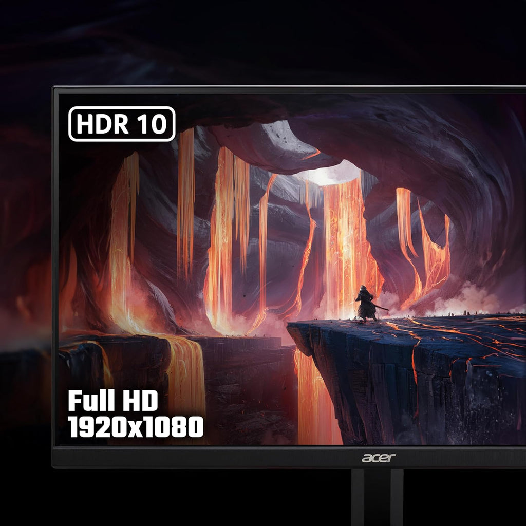 Nitro KG241YS3 24 Inch Full HD (1920 X 1080) Gaming Monitor - 180Hz, 4Ms, VA Panel, Freesync Premium, 72% NTSC, HDR10, Speakers, Displayport, HDMI
