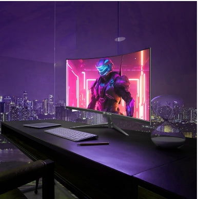 CRUA 27 Inch Curved Gaming Monitor,Full HD(1920x1080P) VA Panel 1800R 280Hz Refresh Rate Computer Monitor with Blue Light Filter,for Gaming & Office(DP,HDMI) - Wall Mountable, Black