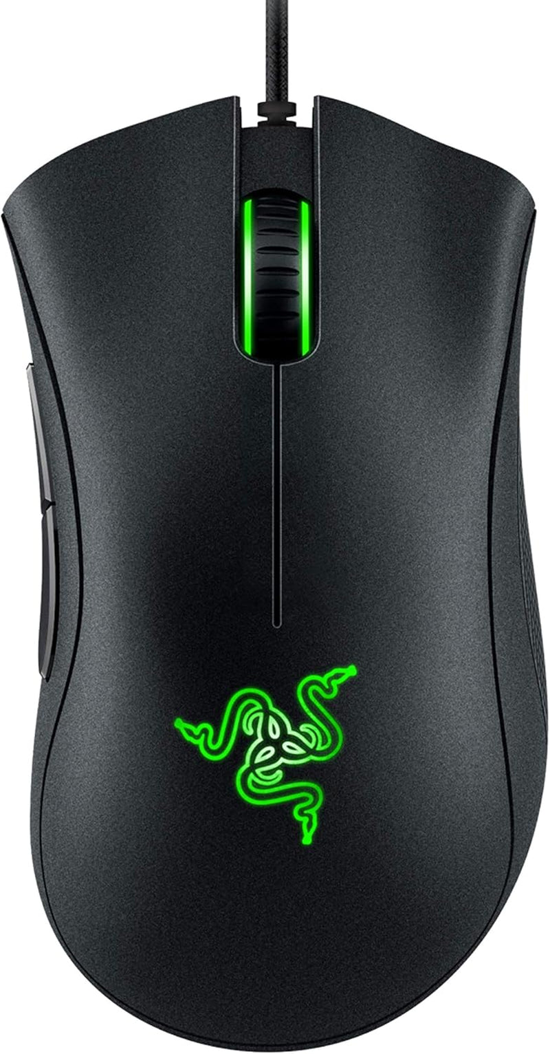 Razer Deathadder Essential (2021) - Wired Gaming Mouse (Optical Sensor, 6400 DPI, 5 Programmable Buttons, Ergonomic Form Factor) Black