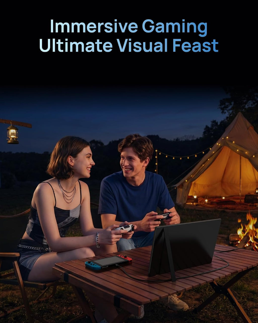 16.1" 144Hz Portable Gaming Monitor 106% Srgb FHD HDR 144Hz Gaming Monitor, Ultra Slim - Eye Protection-External Second Screen for Laptop/Pc/Mac/Ps3/4/5/Xbox - Z1FC